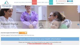 Patient Portal | Chesapeake Healthcare Doctors MD Eastern Shore
