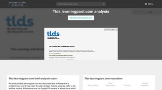 Tlds Learning Pool. Welcome to The Learning and Development Service