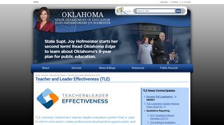 Teacher and Leader Effectiveness (TLE) | Oklahoma State Department ...