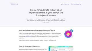How to turn on reminders for your Tlen.pl (o2 Poczta) email account