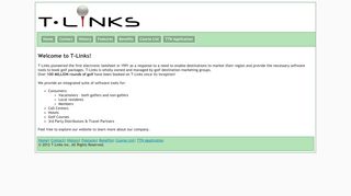 T-Links Landing Page