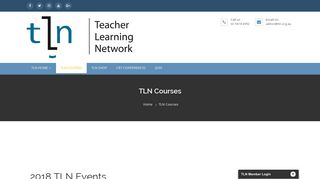 TLN Courses – Teacher Learning Network