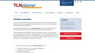 TLNplanner the transport planner with distance calculator for your ...