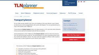 TLNplanner the transport route planner for your whole company