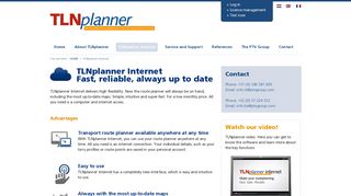 Quick, reliable, always up to date - TLNplanner