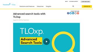 Advanced Search Tools with TLOxp - TLOxp | TransUnion