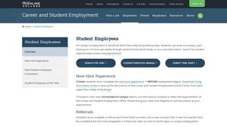 Student Employees - Student Employment - Highline College