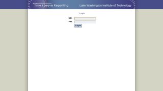 Log In, Time and Leave Reporting - Webapps