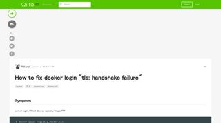 How to fix docker login 