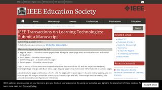 IEEE Transactions on Learning Technologies: Submit a Manuscript ...
