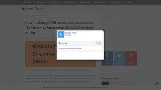 How to change Wifi name and password on TM Streamyx Innacomm ...