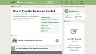 8 Ways to Type the Trademark Symbol - wikiHow