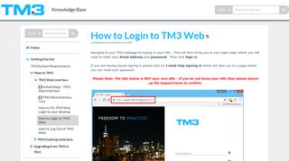 How to Login to TM3 Web | Knowledge Base - KnowledgeOwl