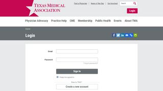 Login - Texas Medical Association