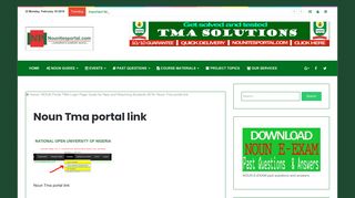 Noun Tma portal link | National Open University Of Nigerian (NOUN)