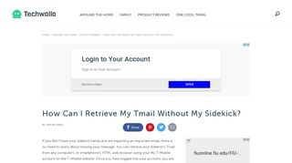 How Can I Retrieve My Tmail Without My Sidekick? | Techwalla.com