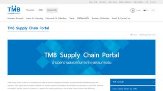 TMB Supply Chain Portal - TMB Bank Public Company Limited
