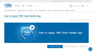 How to Apply TMB Touch Mobile Application - TMB Bank Public ...
