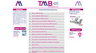 TMB eBanking - FAQ