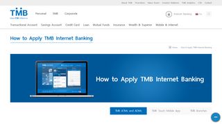 How to Apply TMB Internet Banking - TMB Bank Public Company Limited