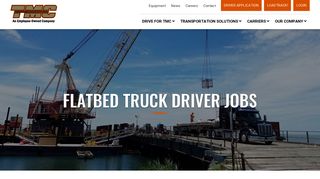 Flatbed Truck Driver Jobs | TMC Transportation