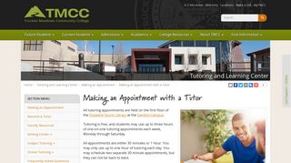 Making an Appointment - Tutoring and Learning Center - Tmcc