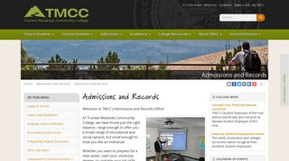 Admissions and Records - Truckee Meadows Community ... - Tmcc