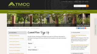 Committee Sign Up - Faculty Senate - Truckee Meadows Community ...