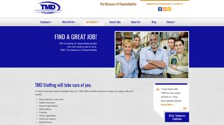 Benefits - TMD Staffing