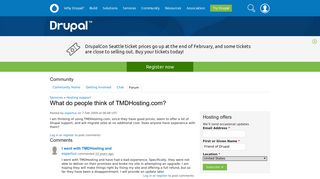 What do people think of TMDHosting.com? | Drupal.org