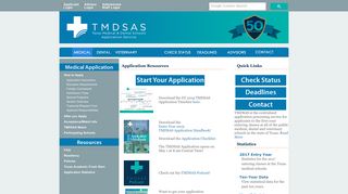 TMDSAS Medical: Homepage