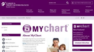About MyChart - CHRISTUS Trinity Mother Frances Health System