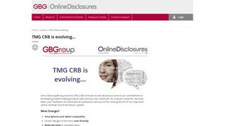 TMG CRB is evolving... - Online Disclosures