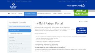 myTMH Patient Portal | Tallahassee Memorial HealthCare ...