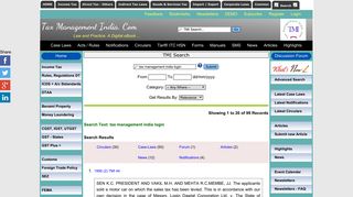 tax management india login - Tax Management India. Com