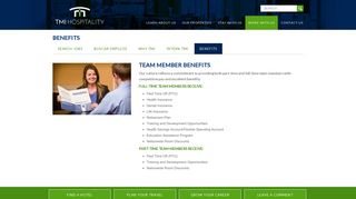 Employee Team Member Benefits at TMI Hospitality | TMI Hospitality