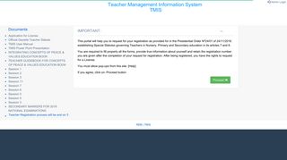 TMIS - Rwanda Education Portal