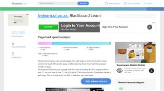 Access tmlearn.ul.ac.za. Blackboard Learn