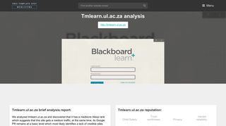 Tm Learn Ul. Blackboard Learn - Popular Website Reviews