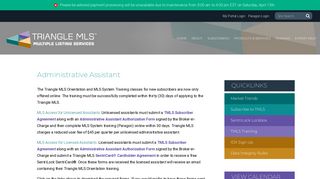 Administrative Assistant - Triangle MLS