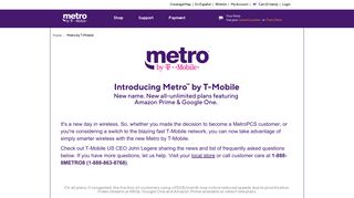 Metro™ by T-Mobile – New Name. Simply Smarter Wireless. | MetroPCS