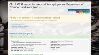 webmail.tmr.qld.gov.au (Department of Transport and Main Roads)