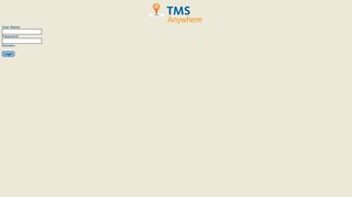 TMS Anywhere Login - TMS OnLine