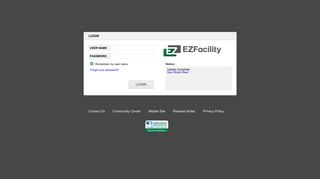 Employee Login - EZFacility TMS/TCMS
