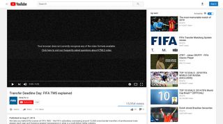Transfer Deadline Day: FIFA TMS explained - YouTube