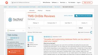 TMS OnSite Reviews 2018 | G2 Crowd
