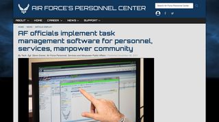 AF officials implement task management software for personnel ...