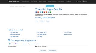 Tmw citrix login Results For Websites Listing - SiteLinks.Info