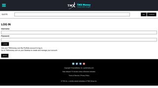 Log in - TMXmoney Mobile