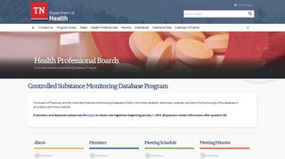 Controlled Substance Monitoring Database Program - TN.gov